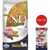 FARMINA N&D Ancestral Grain Dog Adult Mini Agnello & Mirtillo 7 kg alimento per cani di piccola taglia + FARMINA N&D Quinoa Dental Treat Flatulence Mini 60 g (7 pezzi) GRATIS!