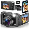 TEFTYMON Fotocamera Digitale con WiFi 4K 64MP Macchina Fotografica Digitale Compatta p...