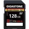 Gigastone 【Recupero dati gratuito per 5 anni】GIGASTONE UHSII V90 128 GB SD Card Camera ...