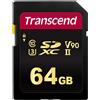 Transcend Scheda di memoria SDXC 700S da 64 GB UHSII, C10, U3, V90, 8K, Ultra...