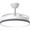 106Cm Ventilatore Da Soffitto Con Luce E Pale Retrattili, 70W Silenzioso Lampada