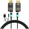 RUIPRO 8K Cavo HDMI 2.1 in fibra ottica pura 15M, connettore staccabile, con ...