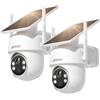 ANRAN 5MP FHD Videocamera Sorveglianza Esterno senza Fili, 360° Telecamera co...