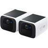 eufy Security telecamera wifi esterno S220 SoloCam 2Pack, Risoluzione 2K, For...