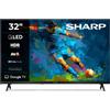 Sharp 32HF3365E GOOGLE TV, 32" HD, FRAMELESS,60Hz, QLED, Google Assistant co...