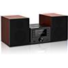 WISCENT Vintage Bluetooth Micro HiFi Systems Impianto stereo per casa, letto...