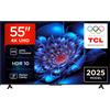 TCL 55P6K TV LED Direct da 55", TV HDR 4K, Smart TV con tecnologia Google TV ...
