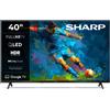Sharp 40HF3365E GOOGLE TV, 40" FHD, FRAMELESS, 60Hz, QLED, Google Assistant ...