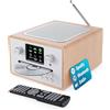 Majority Homerton 2 Internet, DAB, radio FM e lettore CD | 40 preset radio | ...