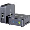 GMKtec G10 Mini PC Ryzen 5 3500U Più potente di N150, 16GB RAM, 256GB SSD, LA...