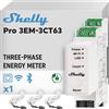 Shelly Pro 3EM3CT63, Contatore di Energia Intelligente & Trasformatore di Cor...