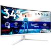 Philips Gaming Monitor 34M2C5501A 34 pollici, Curvo, 3440x1440, UWQHD, 180Hz,...