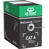 Mr. Tronic Cat6 Bulk Cavo Ethernet 305 m, Cavo di rete LAN Ethernet Cat 6 ad ...