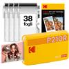 KODAK Mini 2 Retro Stampante Fotografica Portatile 5,3 x 8,6 cm, 38 Fogli, St...