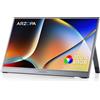 ARZOPA Monitor Portatile 16,1" FHD 1920×1080 IPS, 100% sRGB, HDR, Ultra Sotti...