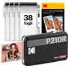 KODAK Mini 2 Retro Stampante Fotografica Portatile 5,3 x 8,6 cm, 38 Fogli, St...