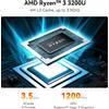 Beelink Mini PC SER3 3200U, AMD Ryzen 3 fino a 3,5 GHz, 16GB DDR4, SSD M.2 PC...