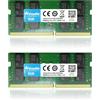 Wlizedle DDR4 2666MHz Laptop Memoria RAM 16GB Kit 2x8GB CL19 SODIMM Modulo di...