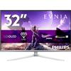 Philips 32M2N8900P/00 Monitor PC 80 cm (31.5") 3840 x 2160 Pixel Bianco
