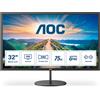 AOC V4 Q32V4 Monitor PC 80 cm (31.5") 2560 x 1440 Pixel 2K Ultra HD LED Nero