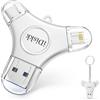iDiskk MFi certificato 256GB fulmine USB stick per iPhone, iPhone Photo stick...