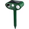 gifyym Repellente Ad Ultrasuoni - Rilevamento Solare Movimento Impermeabile Con Lampeggianti | Dispositivo Anti Animali | Gatti Cani Cervi Scoiattoli Procioni Conigli ABS 14.9x9.5x30.5cm Due Liv