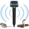 Birtern Dissuasore per gatti ad ultrasuoni, deterrente per gatti in ABS da 24,6 cm, dispositivo di azionamento ad ultrasuoni per gatti, ad energia solare, per protezione esterna, per viaggi, giardino