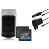 mtb more energy BUNDLE: 2 Batterias + Caricabatteria Compatibile con Panasonic VW-VBN130