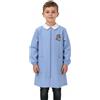Siggi Grembiule scuola elementare celeste con zip bambino Siggi Made in Italy ricamo Moto 4400, CELESTE