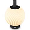 Briloner - Lampada da tavolo senza fili LED IP44 con controllo touch, dimmerabile, luce bianco caldo, batteria sostituibile, lampada da scrivania senza fili, comodino, 18 x 25 cm, Nero