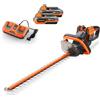 FUXTEC Tagliasiepi a batteria da 40 V FX-E2HSSET, con batteria e caricabatterie inclusi