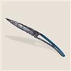 Deejo Tattoo Coltello pieghevole, faro nero blu faggio,