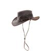 Origin Outdoors Cappello in pelle schiacciabile, marrone,