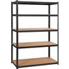 Yaheetech Scaffale/Scaffalattura in Metallo da Garage 180 x 120 x 60 cm a 5 R...