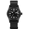 watchdives Militado ML05 ML05B Orologio da uomo vintage da 38 mm, VH31 secondi silenziosi, movimento al quarzo 515/Miyota Super 2035, vetro zaffiro curvo con rivestimento AR, massa luminosa C3, impermeabile fino