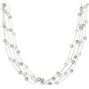 Valero Pearls Catena da Donna in Argento Sterling 925 con rodio con Perle coltivate d'acqua dolce bianco grigiore 00400320