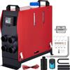 VEVOR Riscaldamento da Parcheggio Diesel, 5KW 12V Riscaldatore ad Aria Diesel Integrata con 4 Uscita d'Aria, Riscaldatore di Parcheggio con LCD e Telecomando, Kit Completo di Riscaldatore Diesel 12V