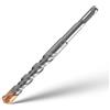 PHMNZIP SDS Plus Punte da Trapano Punte per Calcestruzzo con 4 Tagli in Metallo Duro Set di Professionale Punta Martello Perforatore per Pietra, Mattone, Granito, Metallo Trapano 14mm x 160mm