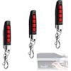 ONGNIUU 3 pezzi telecomando garage universale 433 MHz clonatore, lunga distanza 30 m 4 canali 4 pulsanti, duplicatore telecomando per porte garage portellone auto wireless