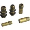 AugustknowU Clip per mensola, 10 chiodi divisori per armadio, staffa in legno mobile da 9 cm, doppio anello in gomma con set madre, colore marrone antico, 8 mm