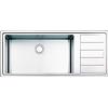 Apell Lavello Cucina 1 Vasca con Gocciolatoio da 116 cm Acciaio Linear Plus