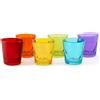 Excelsa Barcellona Set 6 Bicchieri Acqua, Vetro, Capacità 245 ml, Multicolore