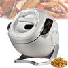 Generic Robot da cucina commerciale da 2000 W, macchina da cucina automatica da 6,34 litri, 3 velocità e avvio intelligente con un clic, rotazione automatica a 360°, per fritture e stufati