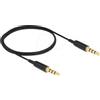 Delock Cavo jack Delock Klinke 3,5mm 4Pin St>St 0,5m Nero [66075]