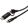 Equip Cavo Equip USB-C a C HDMI 3.0m Nero[4015867244227]