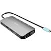 I-tec Docking station I-tec Nano 100W per Notebook USB 3.2 tipo-C Grigio [C31NANOTRIDOCKPD]