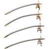 QWORK® 4 Pezzi 30cm Estensione Valvola Adattatore Ruota, Prolunga Valvola Pneumatici per Camion Bus RV Auto