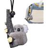 Generic Koala in peluche in vetro con vista posteriore, ornamento in peluche Koala per auto | in in vetro retrovisore, ornamento per auto | Ciondoli per zaino divertente da donna e ragazza, per