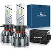 D-Lumina Lampadina H7 LED Canbus 100W 16000LM Auto Lampada per auto Conversione luci lampadina 6000K - 1 anni di garanzia,2 pezzi