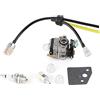 Atyhao Kit carburatore, carburatore Kit tubo carburante carburatore adatto per GX31 GX22 FG100 Fresa Little Wonder Mantis 16100 ZM580